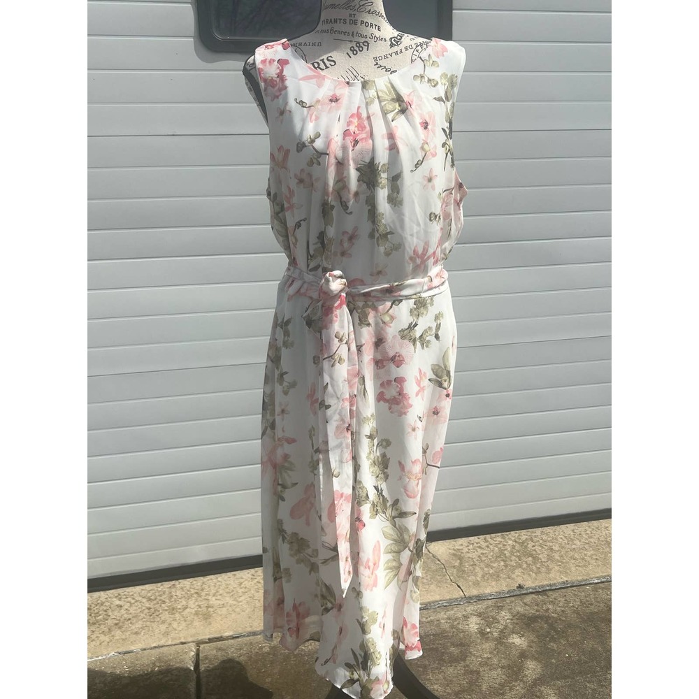 Plus Size Floral-Print Fit & Flare Dress - BNwoT - Sz 16
